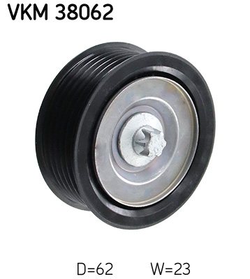 SKF VKM38062_SKF Vezetőgörgő, hosszbordás szíj